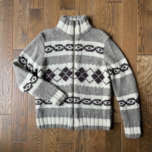 Wool-Alpaca Blend Sweater, Full Zip, American Eagle. Men’s Size Medium. Soft 🐑😎 - Picture 1 of 11